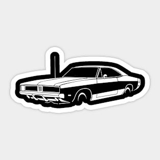 1969 Dodge Charger Vintage Sticker